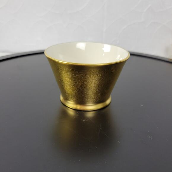 VINTAGE Pickard China Rose And Daisy 486 Gold Ceramic Creamer & Sugar Bowl Set - Picture 5 of 15